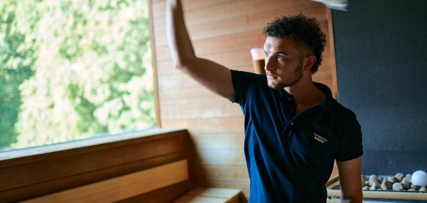 FAB in der Sauna